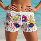 Damen-Häkel-Strandshorts