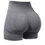 Damen Hochbundige Fitness Shorts mit innovativer Formgebung EB