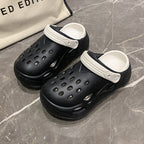 Damen Luftige Clogs mit verstellbarem Riemen EB