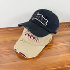 Herren-Baseballkappe mit Distressed-Grafik