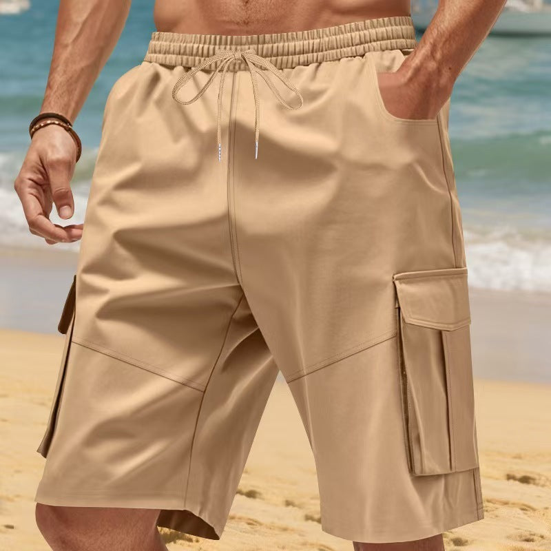 Herren-Bermudashorts für Reise und Freizeit mit elastischem Bund