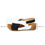 Damen Bequeme Sandalen mit geflochtenem Riemen und bequemem Fußbett EB