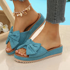 Damen Bequeme Sandalen mit modischem Schleifen-Design EB