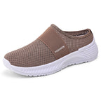 Damen Bequeme Slip-On Freizeitschuhe mit elastischem Riemen EB