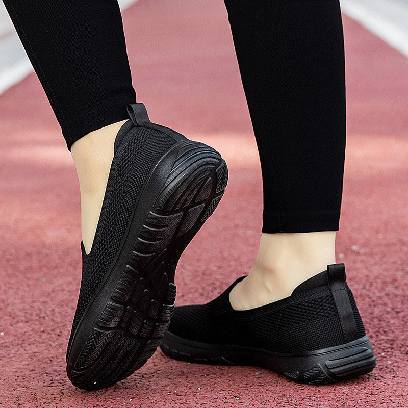 Damen Bequeme Slip-On Laufschuhe aus atmungsaktivem Mesh EB