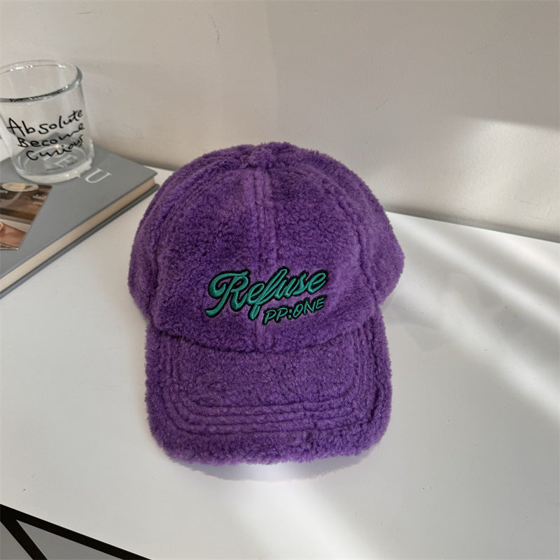 Flauschige Baseball-Cap für Damen