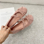 Damen Ballerinas mit Schleifenverzierung EB