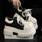 Damen Chunky Schuhe mit auffälligem Profil und robustem Obermaterial EB