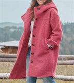 Damen Oversize-Wollmantel mit praktischen Taschen EB