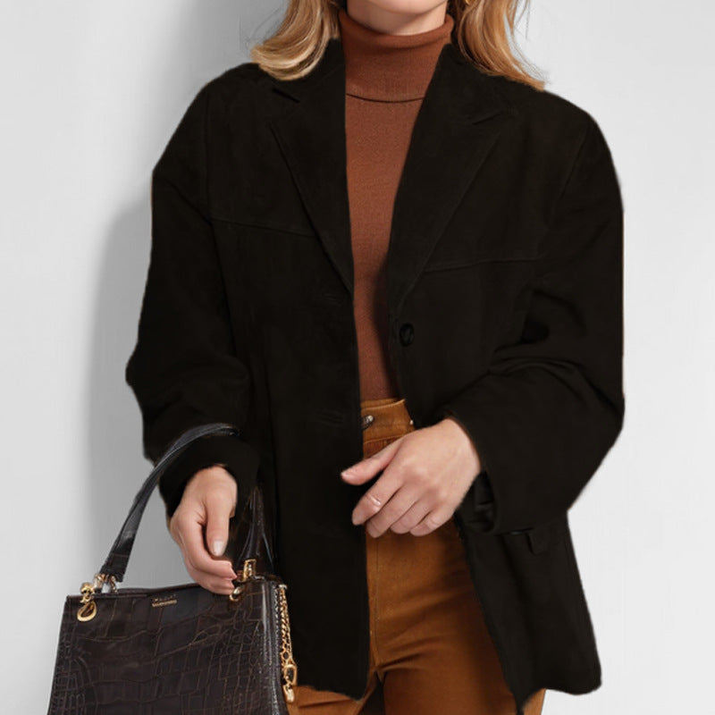 Damen Kunstlederblazer EB