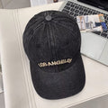 Denim Baseball Cap mit Stickerei