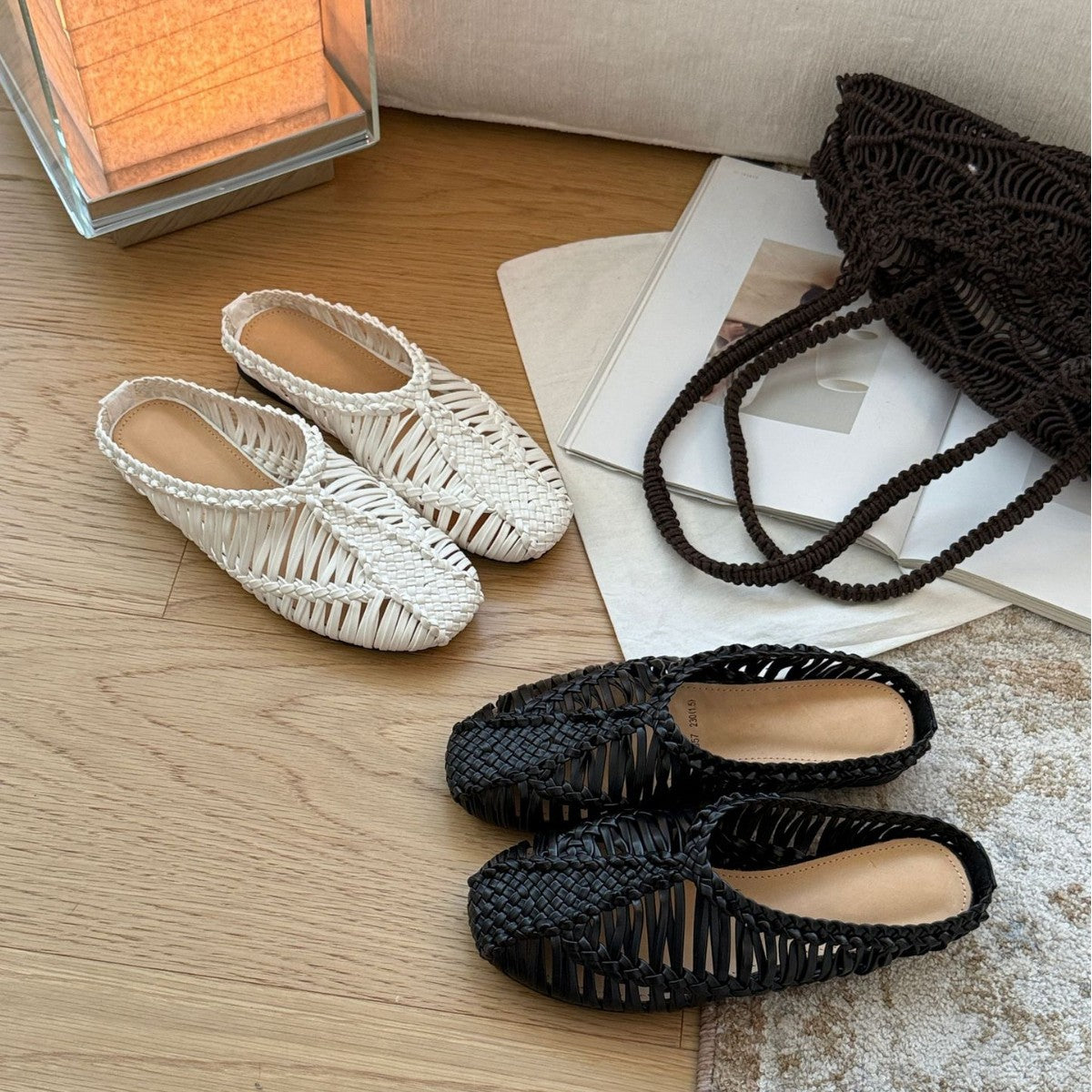 Damen Bequeme Netz-Mokassins mit weicher Innensohle und elastischem Design EB