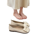 Damen Ballerinas mit zarter Schleifenverzierung EB