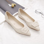 Damen elegante Ballerinas mit modischem Riemendesign und komfortablem Fußbett EB