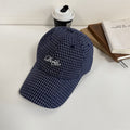 Herren-Baseballkappe mit Karomuster
