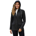Damen wetterfeste Parkajacke mit verstellbarem Kordelzug EB