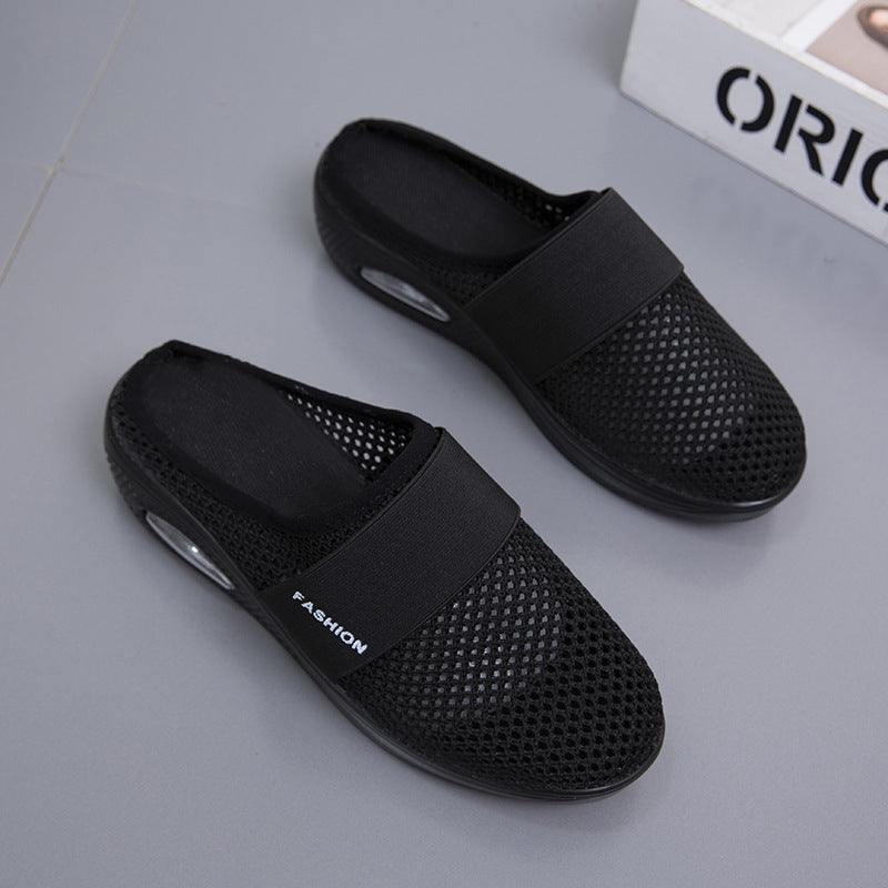 Damen atmungsaktive Slip-On Clogs mit elastischem Riemendesign EB