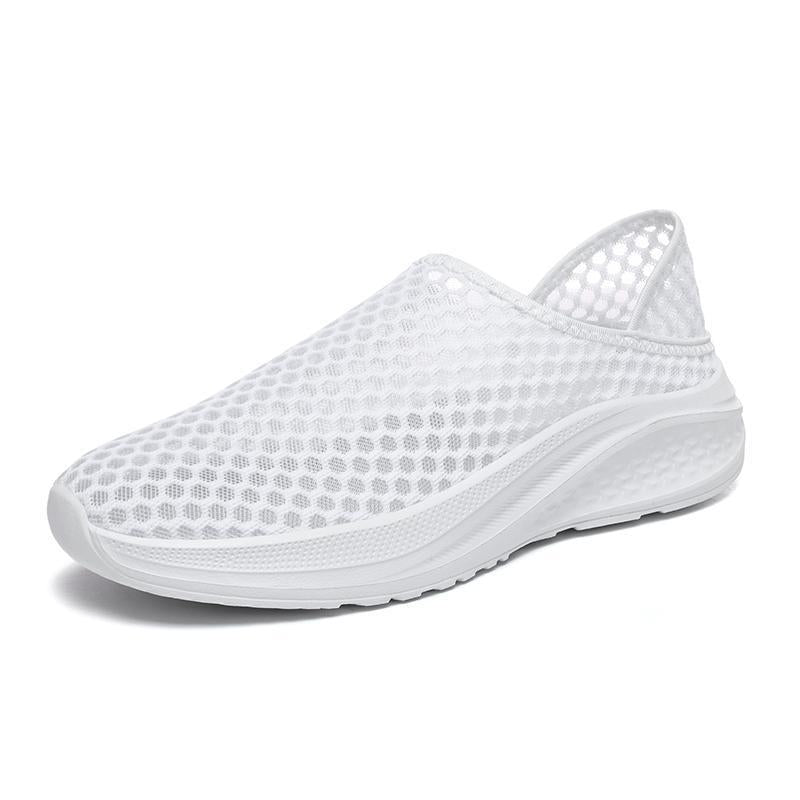 Unisex nan leichtgewichtiger Casual-Mule mit Honigwaben-Mesh, gepolstertem Fußbett und rutschfester Laufsohle EB
