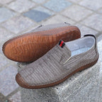 Damen Bequeme Slip-On Freizeitschuhe mit flachem Komfortdesign EB