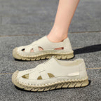 Damen Bequeme Sandalen mit atmungsaktivem Obermaterial und rutschfester Sohle EB