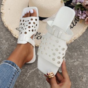 Damen bequeme Open-Toe Sandalen mit atmungsaktiven Lüftungsöffnungen EB