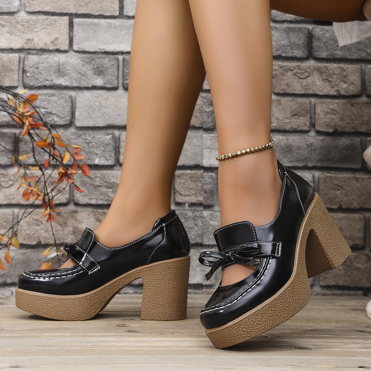 Damen elegante Clogs mit hohem Absatz EB