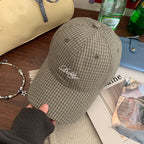 Damen-Baseballkappe mit Karomuster