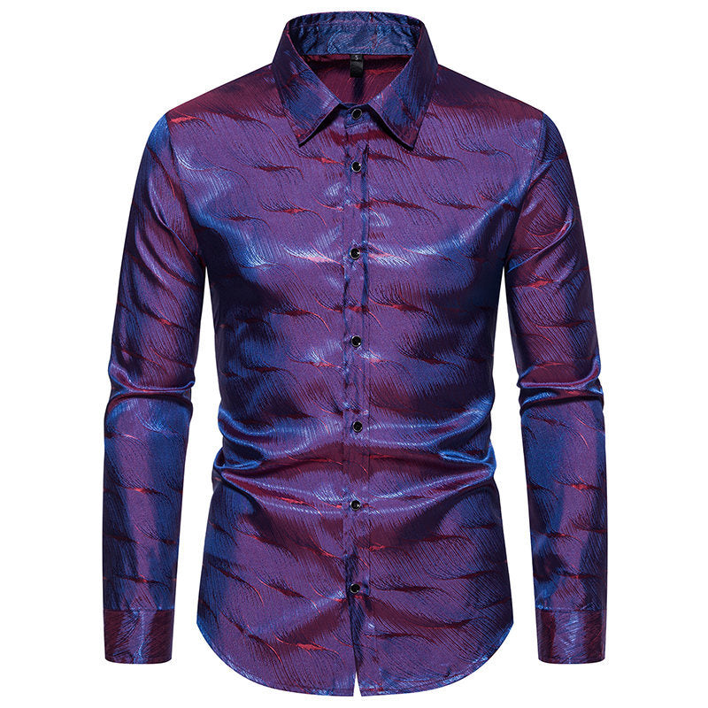 Herren Elegantes Hemd mit einzigartigem Strukturdesign EB