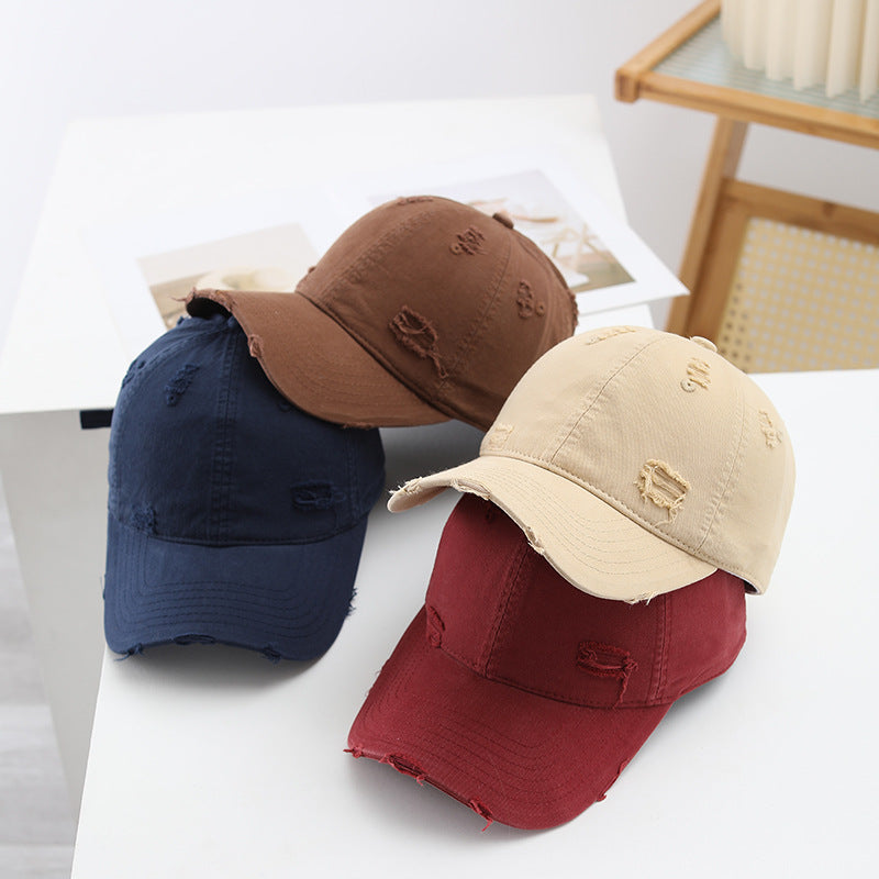 Damen Casual Destroyed-Basecap