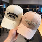 Herren-Baseballkappe mit Distressed-Grafik
