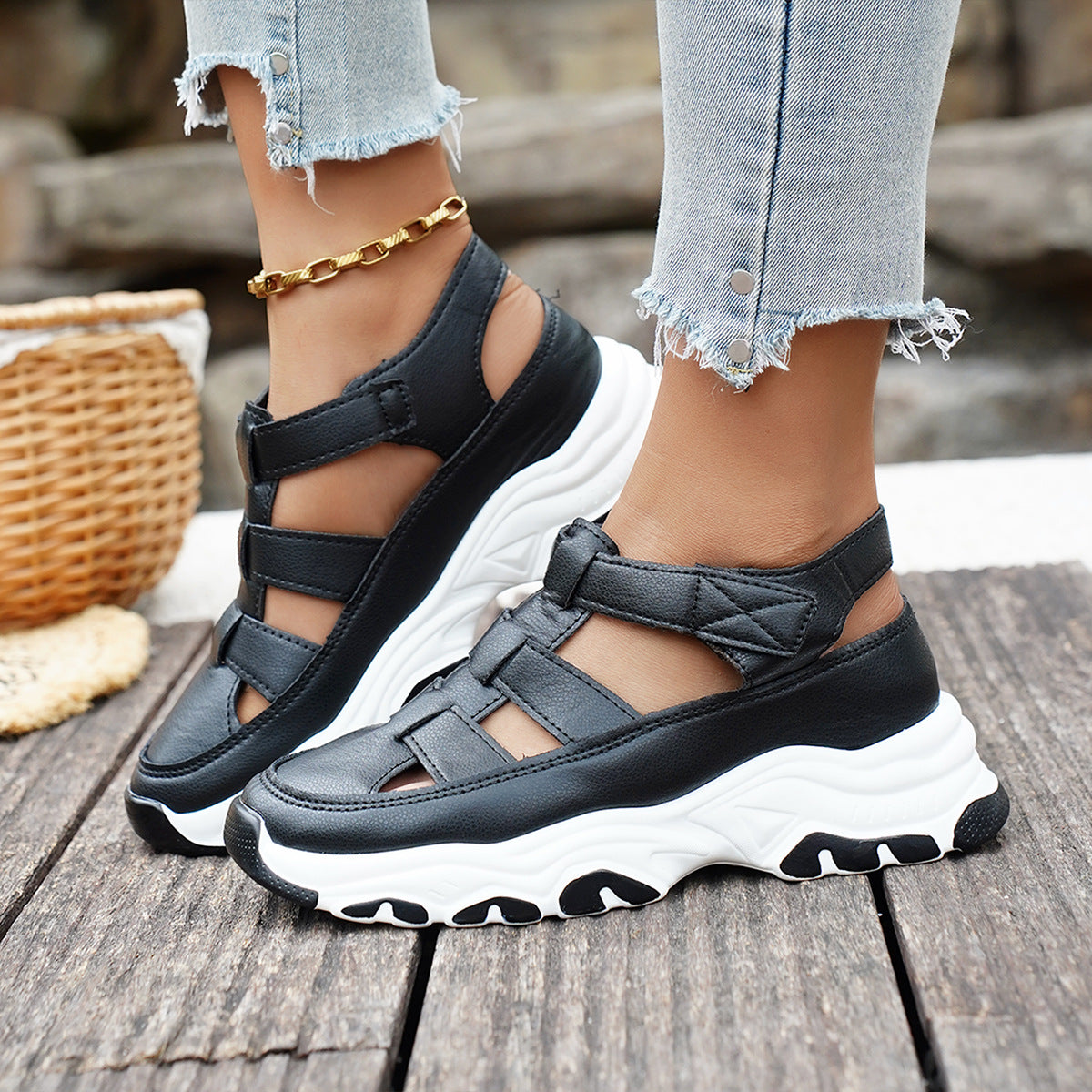 Damen bequeme Sport-Sandalen mit modischem Design EB
