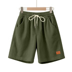 Lässige Bermuda-Shorts für Herren aus strukturiertem Baumwollmix