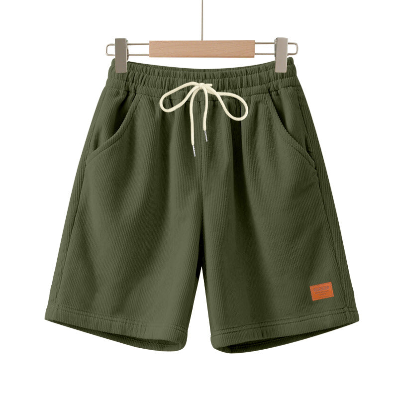Lässige Bermuda-Shorts für Herren aus strukturiertem Baumwollmix