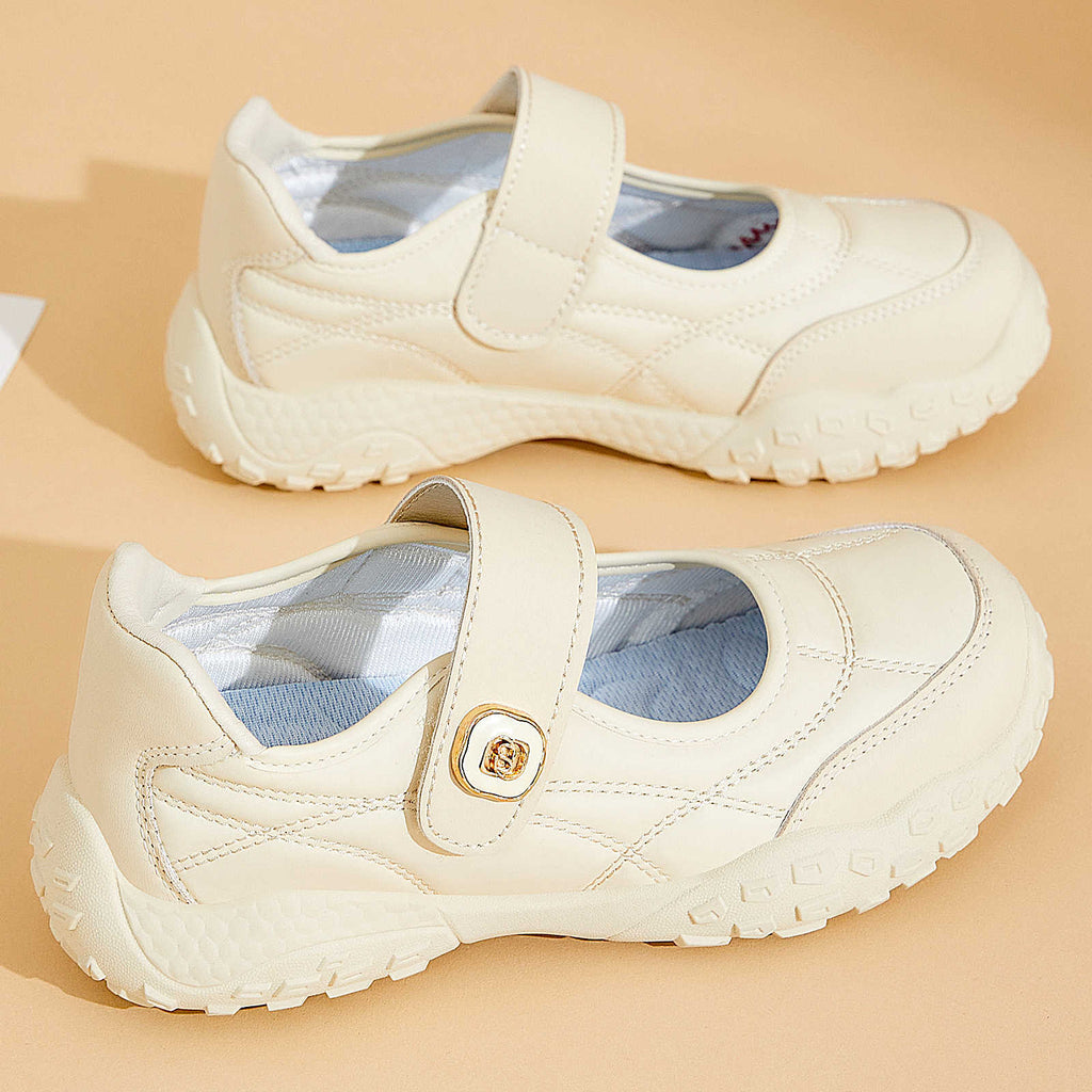 Damen bequeme Alltagsschuhe mit flexiblem Klettverschluss EB