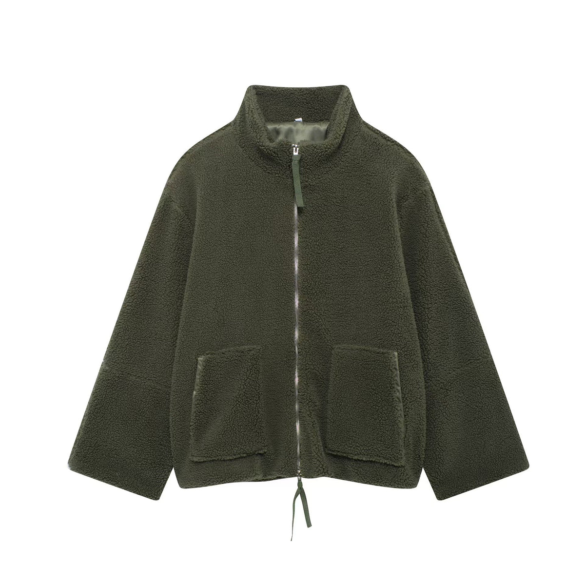 Damen Fleecejacke mit hohem Kragen und Reißverschluss EB