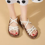 Damen bequeme Sommerschuhe mit verstellbarem Riemen EB