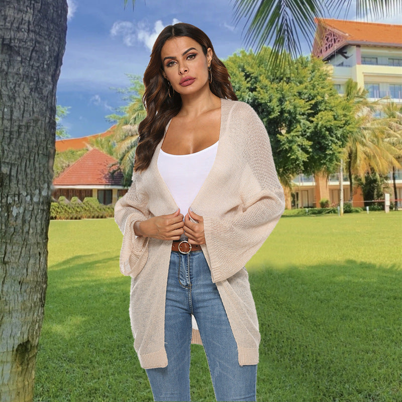 Damen lässiger Strickmantel EB