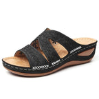 Damen Komfortable Clogs mit floralem Design und ergonomischem Fußbett EB