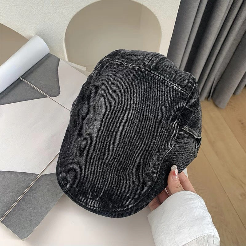 Newsboy-Kappe aus Denim