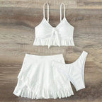 Damen Crop-Top und Rock-Set EB