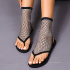 Damen Bunte Netzsandalen EB