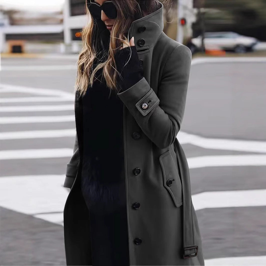 Damen Hochwertiger Trenchcoat EB