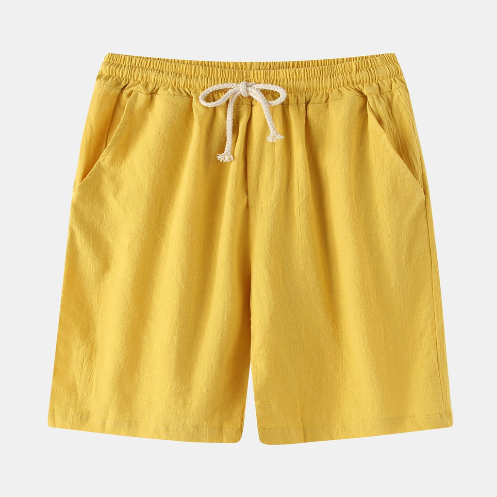 Herren Bermuda-Shorts mit elastischem Bund und seitlichen Taschen EB