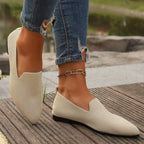Damen Bequeme Slip-On Schuhe mit atmungsaktivem Gewebe EB