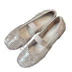 Damen elegante Ballettschuhe mit Pailletten EB