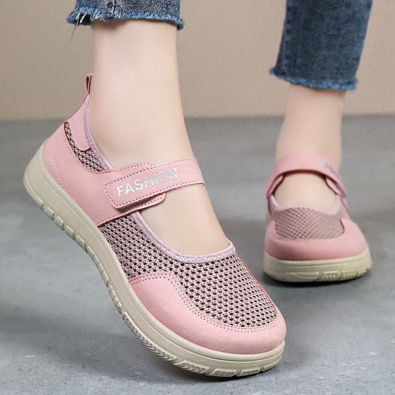 Damen Atmungsaktive Freizeitschuhe mit praktischem Klettverschluss EB