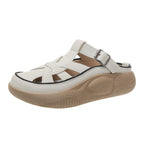 Damen Bequeme Slingback Sandalen mit verstellbarem Riemendesign und anatomischer Fußbett EB