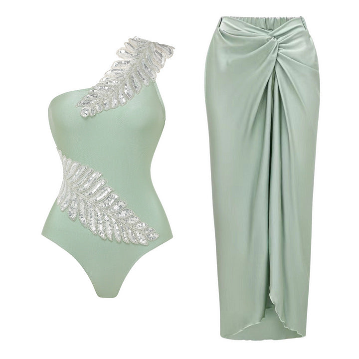 Eleganter Damen-Jumpsuit mit funkelnden Pailletten-Applikationen