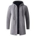 Damen gemütlicher Kapuzenmantel aus schwerem Fleece EB