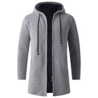 Damen gemütlicher Kapuzenmantel aus schwerem Fleece EB